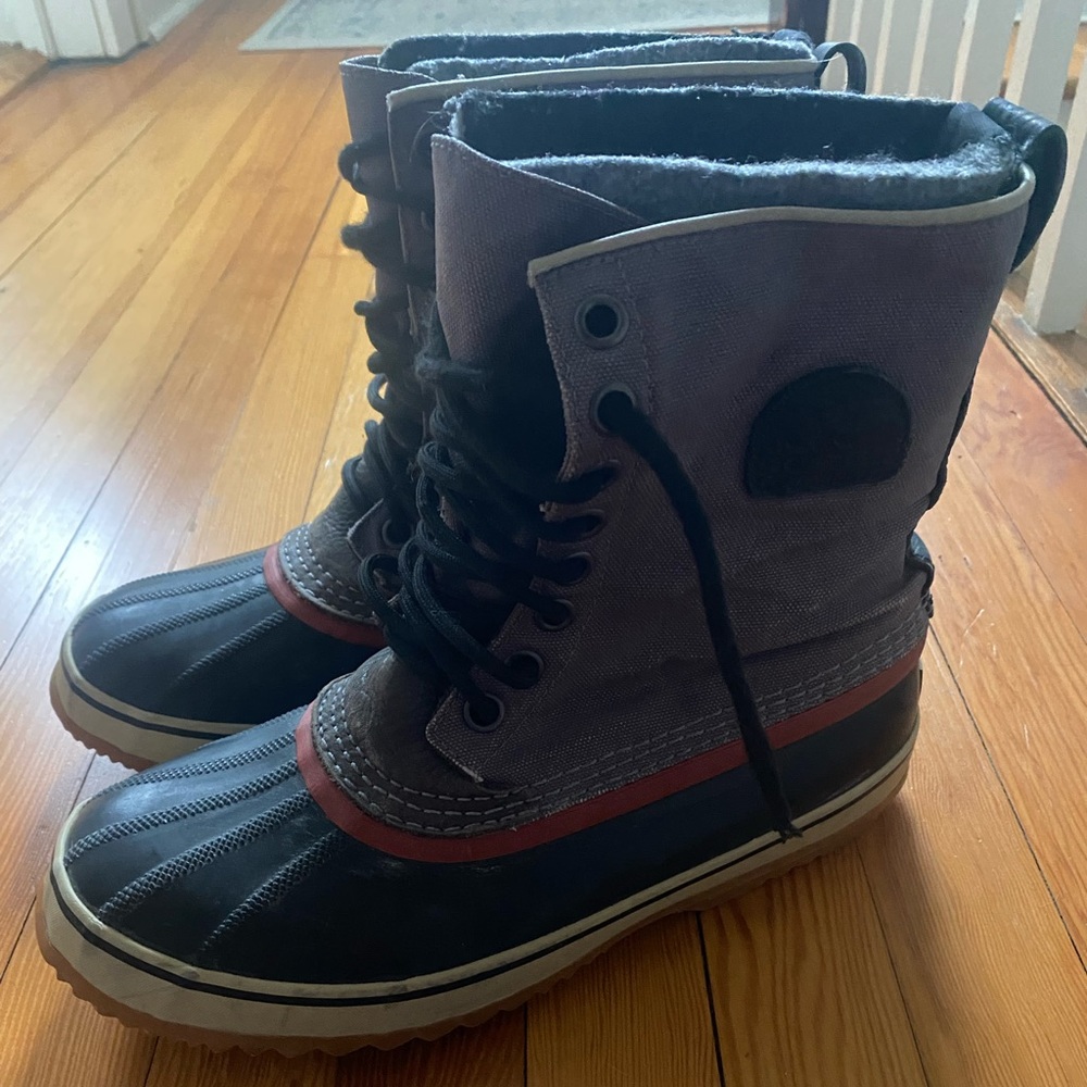 Sorel Black and Gray Winter waterproof boots